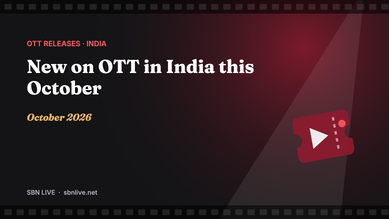 New on OTT in India this October